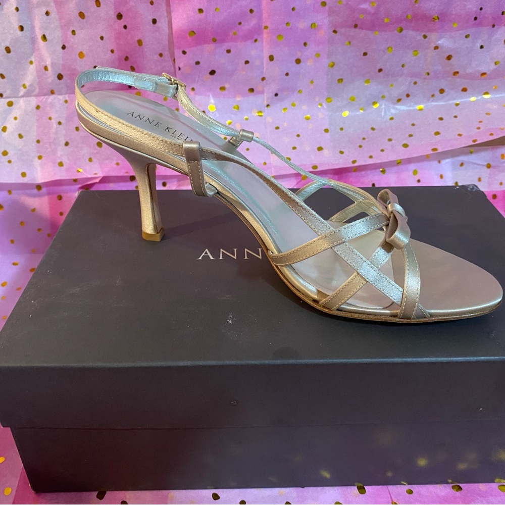 Anne Klein Silver Stiletto Sandals